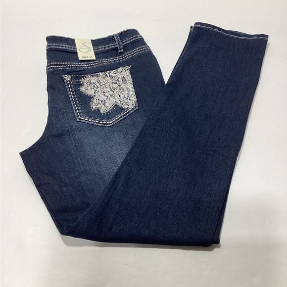 NWT Season story Dark Wash Size 17 - Picture 9 of 9